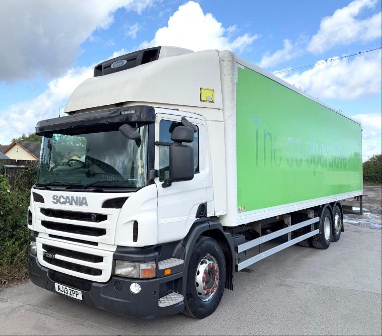 2013 SCANIA P280 CARRIER FRIDGE/FREEZER TAIL-LIFT MANUAL 26 TON 6X2 AIR-CON
