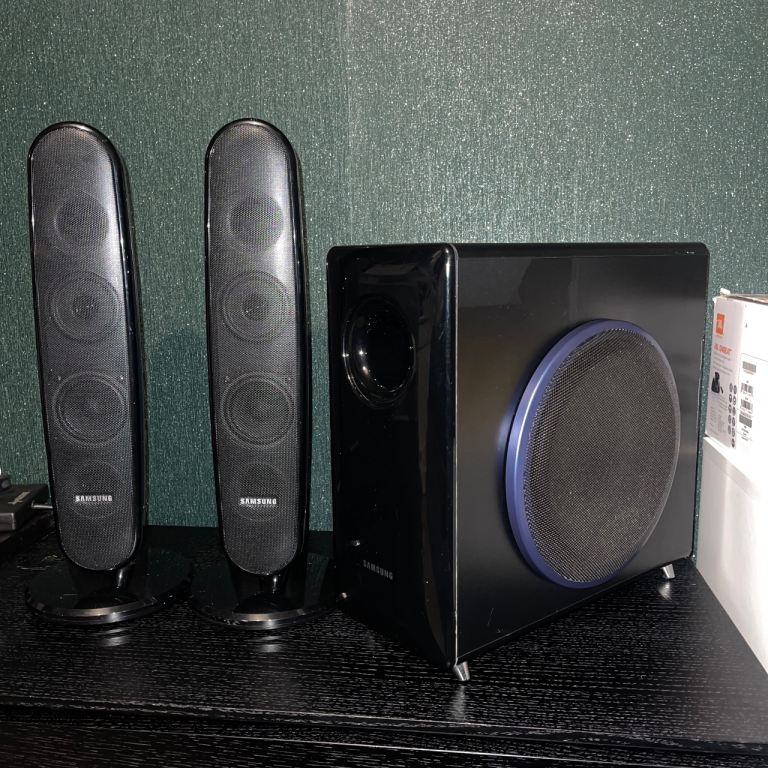Samsung HT-Q100 Speaker Kit - PS-WQ100 Subwoofer & 2x PS-FQ100 Speakers - Tested
