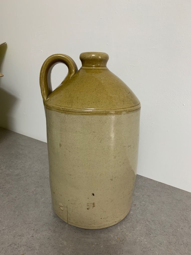 Antique stoneware large flagon