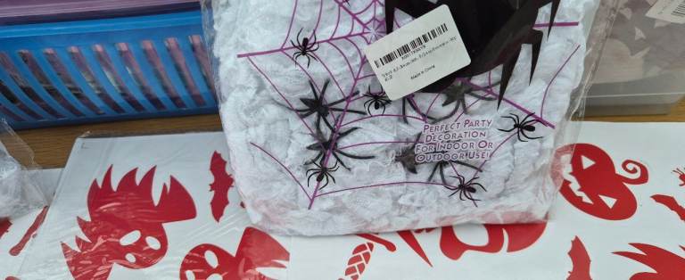 New Halloween Decorations Bundle – Spider Webs, Wall Stickers, Banners ...