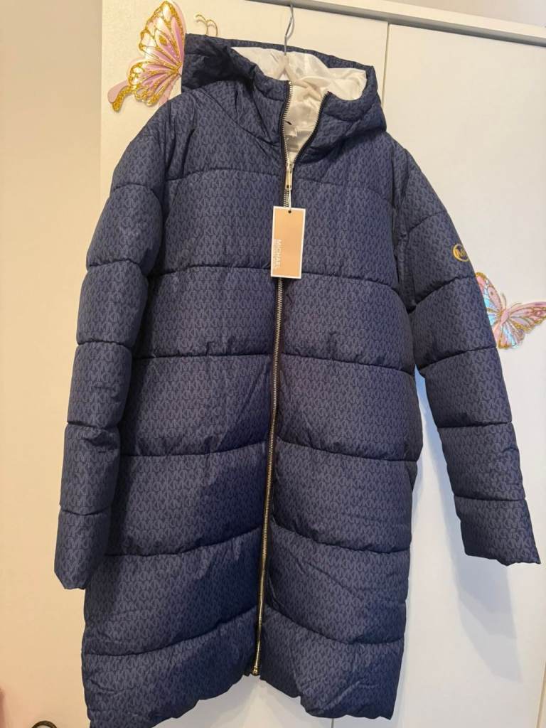 Michael kors long puffer jacket new