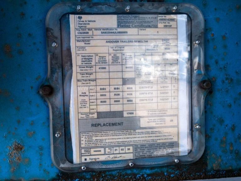 ANDOVER LOW LOADER 3 AXLE FIXED 45,000KG GVW