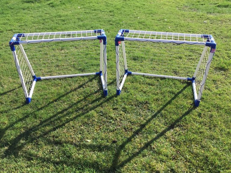 FOOTBALL GOALS X TWO, SMALL, OUTDOOR/ INDOOR USE 