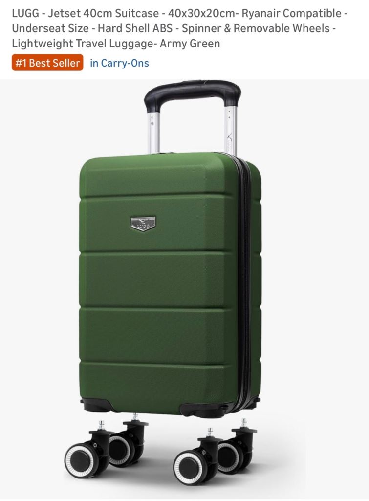 Lightweight Luggage- Army Green