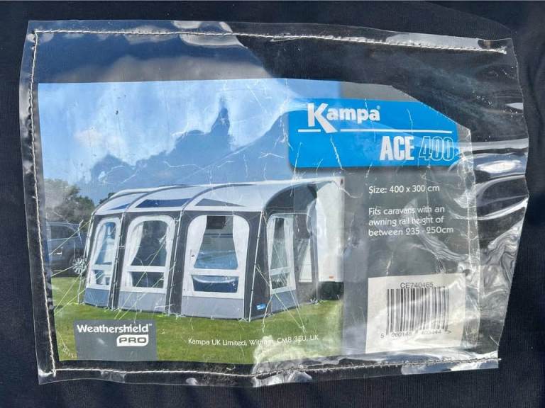 Kampa Rally Ace 400 poled Awning with annex