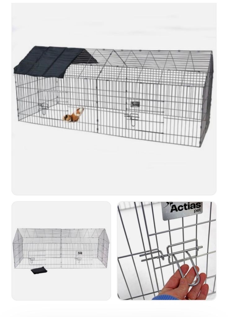 Actiaspet Large metal rabbit chicken run bnwt