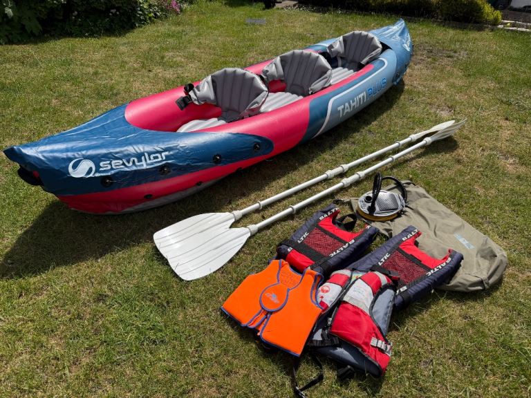 Sevylor Tahiti Plus family inflatable boat and gear