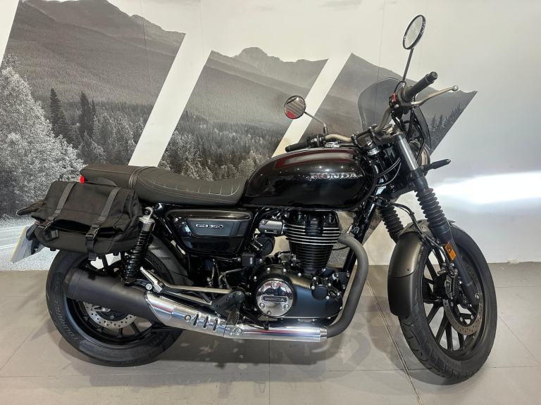 2025 Honda GB350S with panniers available now at Craigs Honda