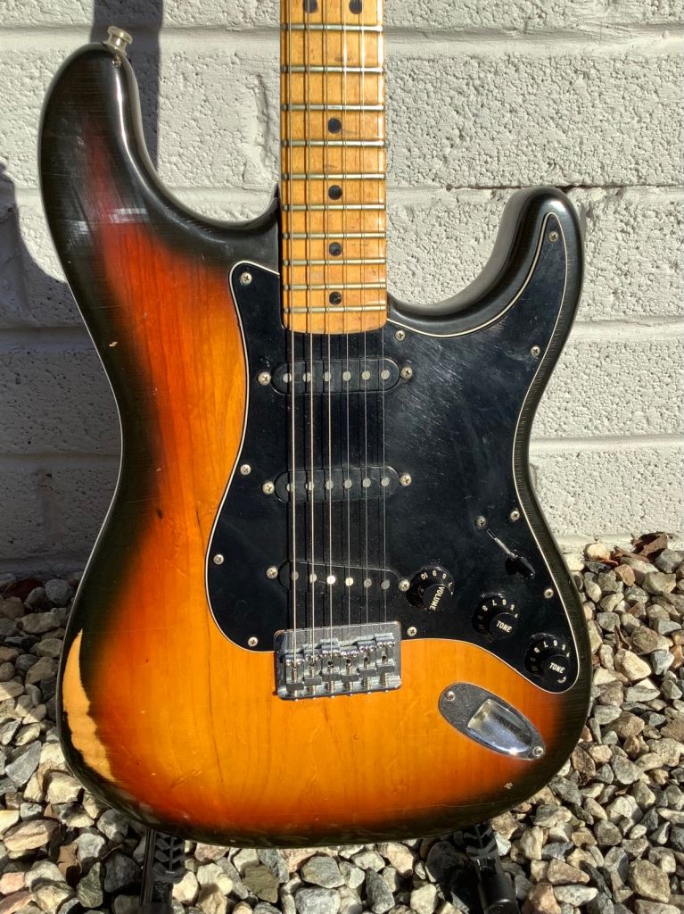 Fender Stratocaster 1979, Hardtail, Tobacco Sunburst.