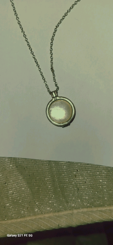 Pre used hot diamonds coin keeper with long necklace 