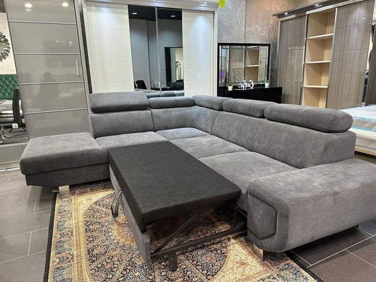 Artic Corner Sofa Bed | Grey Corner Storage Sofa Bed | Pay On Delivery | Fast UK Delivery