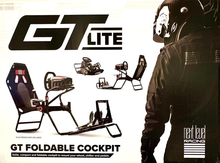 Reduced - Gaming cockpit, wheel and pedal 