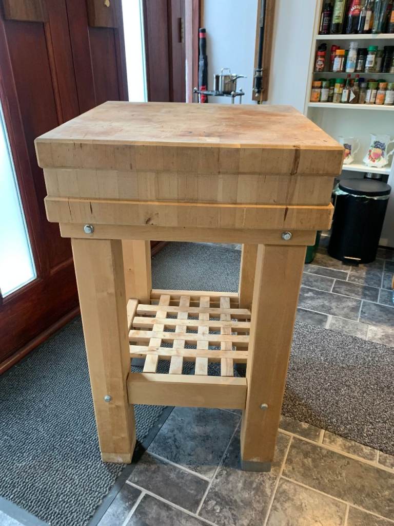 IKEA GROLAND16042 FREESTANDING BUTCHERS CHOPPING BLOCK