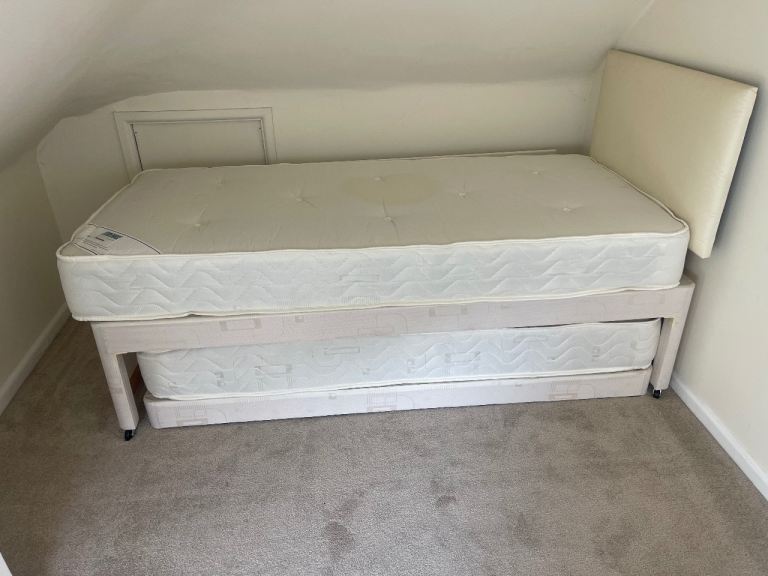 Single divan bed with guest bed £60 delivered 