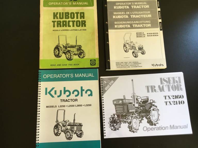 VARIOUS COMPACT TRACTOR MANUALS