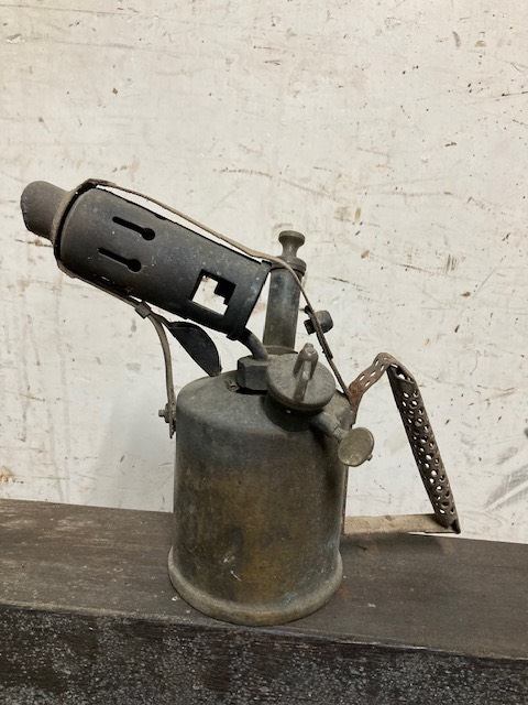 Antique British made Monitor Brass paraffin blow lamp