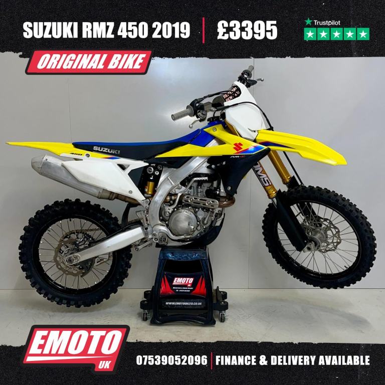 SUZUKI RMZ 450 2019 Motocross Bike 450cc @EmotoUK - Finance Available