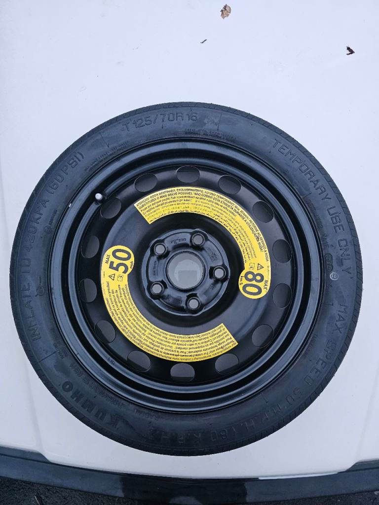 VW golf spare wheel