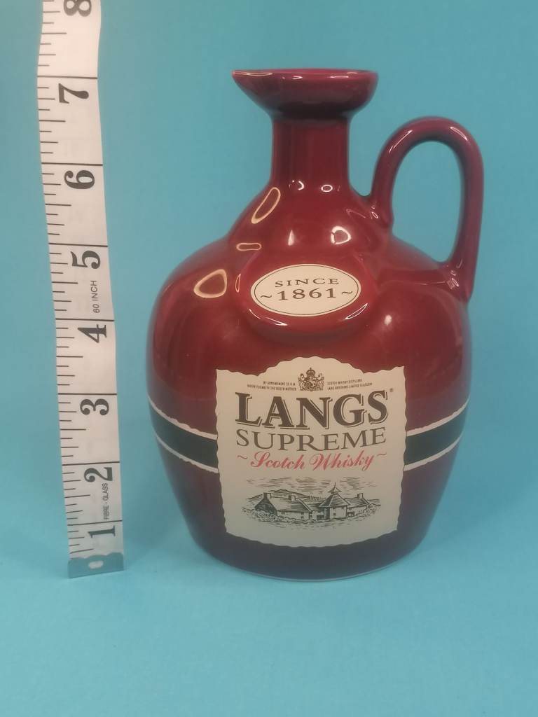 Langs - Supreme Scotch Whisky  pot. (. SETON POTTERY). England. Good condition.