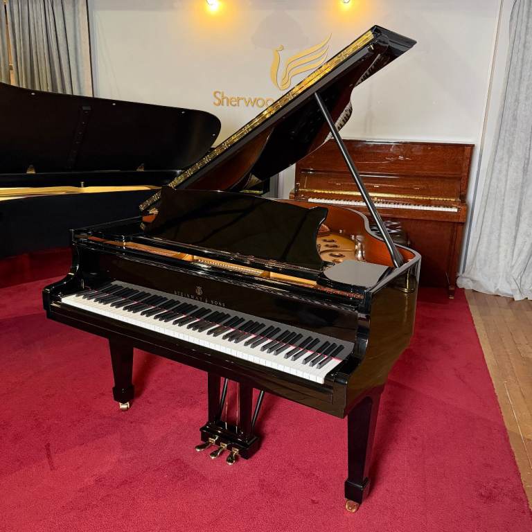Steinway & Sons Model S Baby Grand Piano c2001 Black | Sherwood Phoenix Pianos