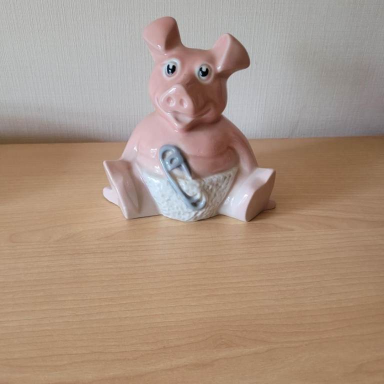 Vintage Wade Woody Baby Pig Piggy Bank / Money Box- Natwest Bank