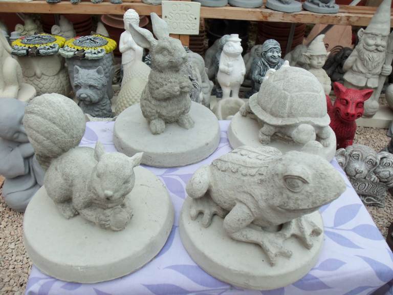 Concrete stone garden ornament Woodland animals