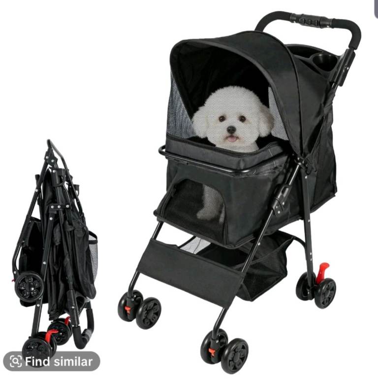 Pet Stroller Foldable Cat & Dog Pushchair