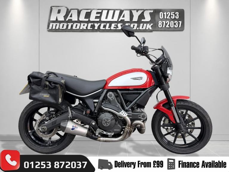 DUCATI SCRAMBLER ICON, 2015 15 PLATE, 18261 MILES, RED, HPI CLEAR