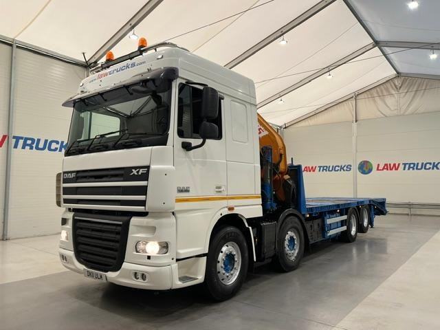 DAF XF105 460 8x2 PM45 Crane Beavertail
