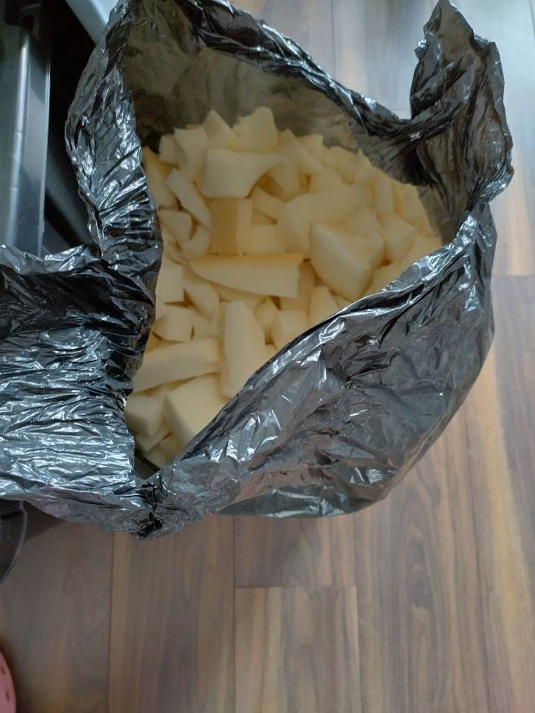 Bin bag of memory foam pieces