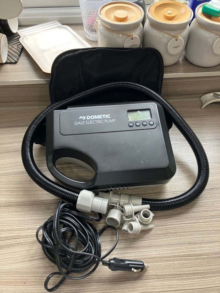 Kampa Dometic Gale 12v Electric Pump with storage case