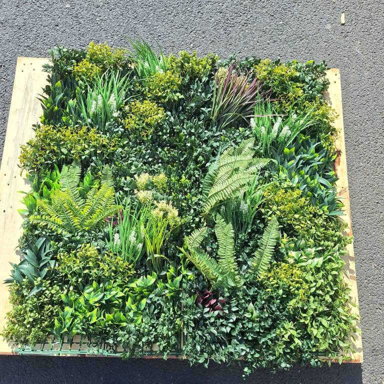 Artificial Green Floral Wall Panels perfect for gardens and offices
