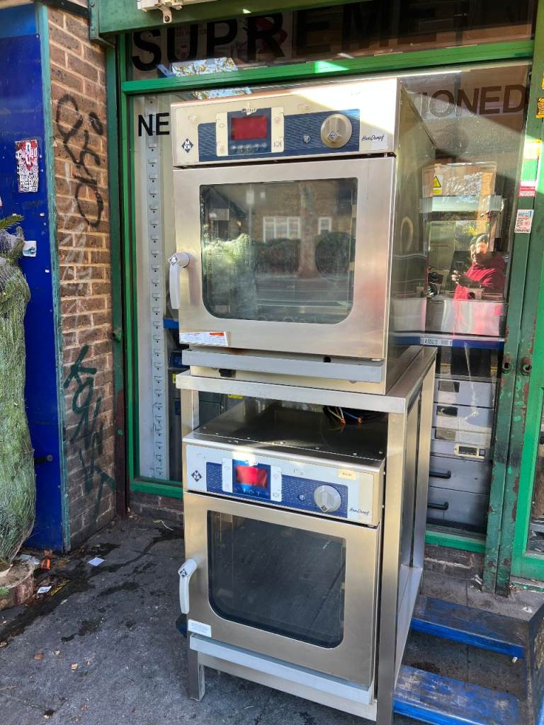 TWIN COMBI STEAM OVEN CATERING COMMERCIAL KITCHEN CAFE CHICKEN FAST FOOD BAKERY RESTAURANT