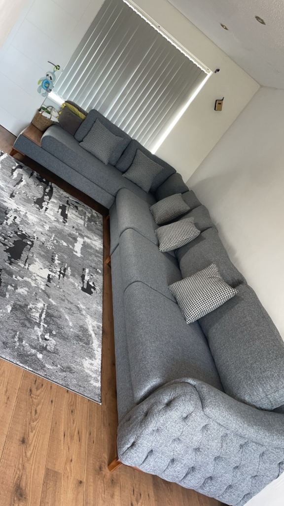 Corner sofa bed with storage 