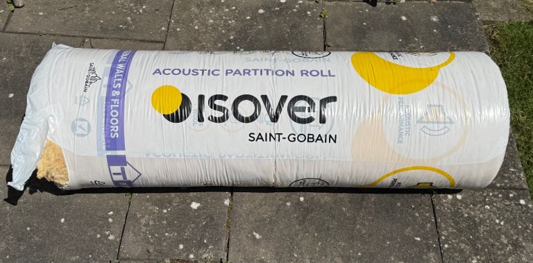 Isover acoustic insulation 3.5 rolls 100mm