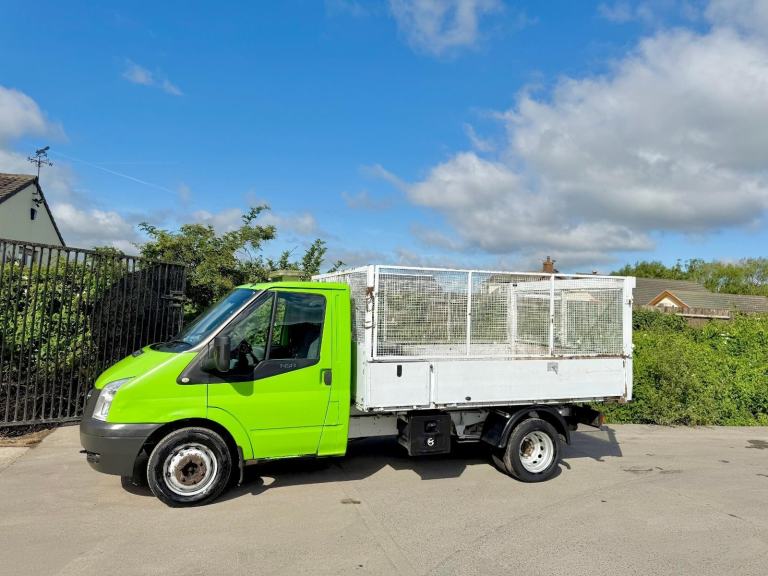 2014 FORD TRANSIT 125 T350 CAGED DROPSIDE TIPPER TAILBOARD 3 SEATS 3.5TON MANUAL