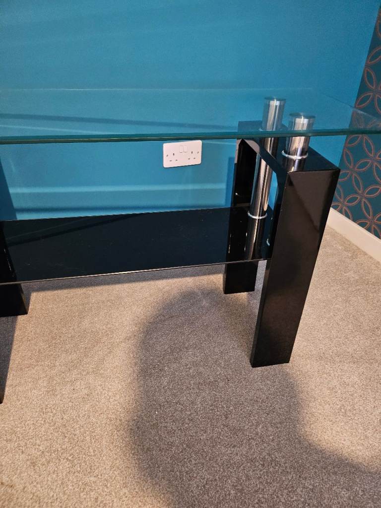 image for Small glass console table