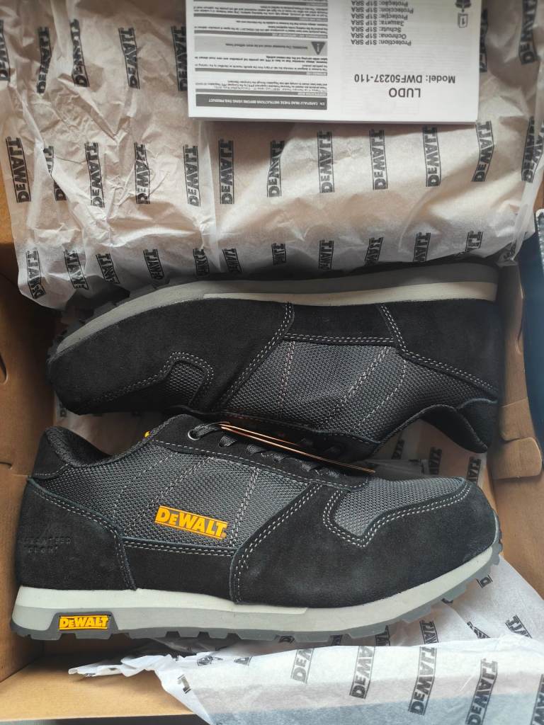 DEWALT Ludo Black S1P Safety Trainers 8
