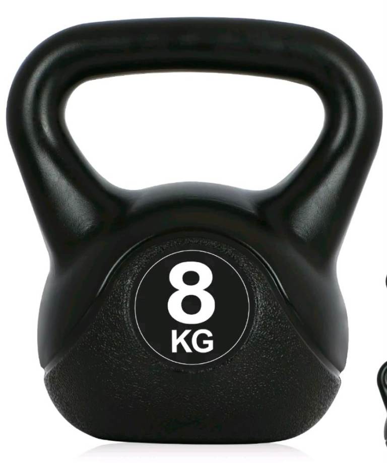 Set Of 2 8kg Kettlebells Heavy Weight Kettle bell for Home Gym 