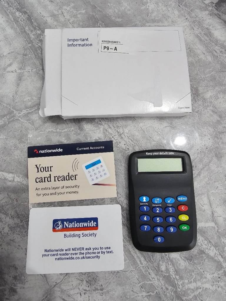 NATIONWIDE Card Reader Machine Secure Banking BRAND NEW IN BOX