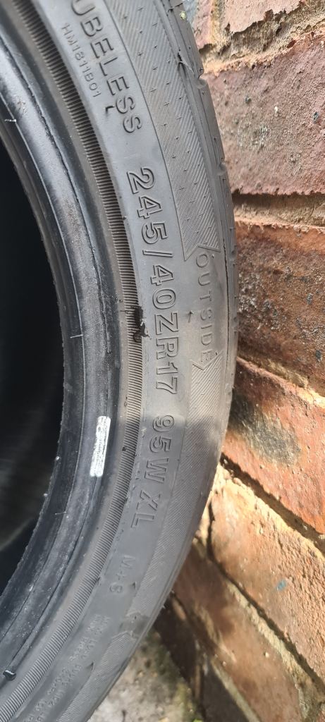 Fronway tyres 245 40 17  95W  XL