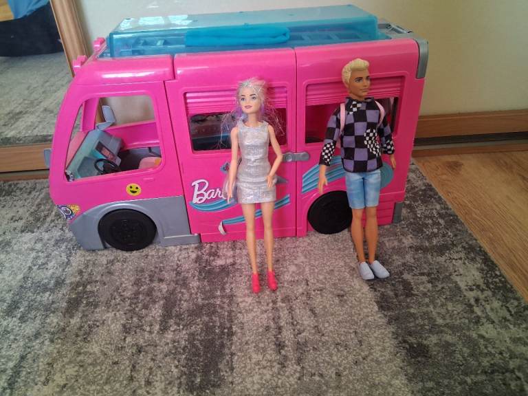 Barbie Campervan with slide.
