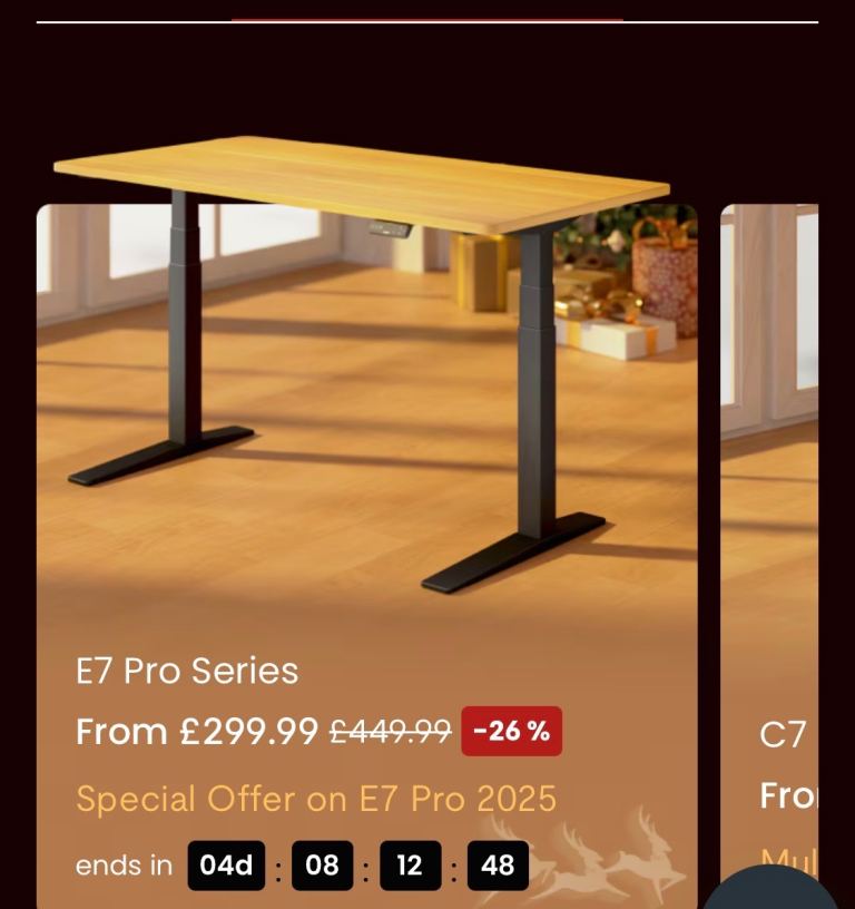 Legs for Flexispot E7 standing desk with 2 motors