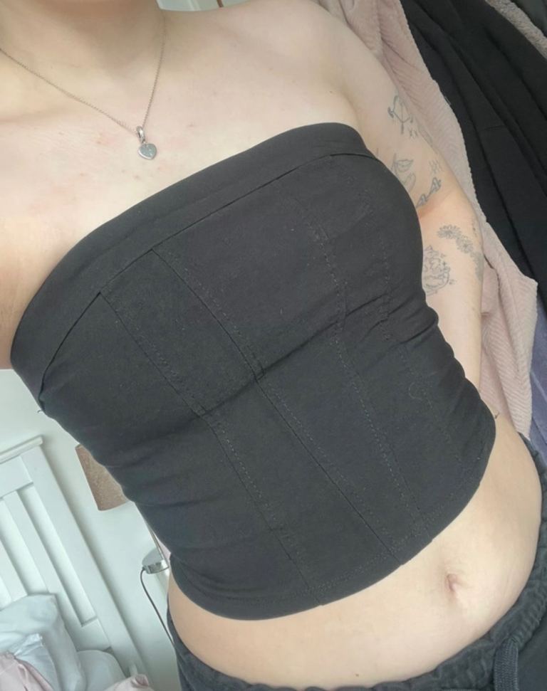 New Look Black Bandeau Top – UK Size 6
