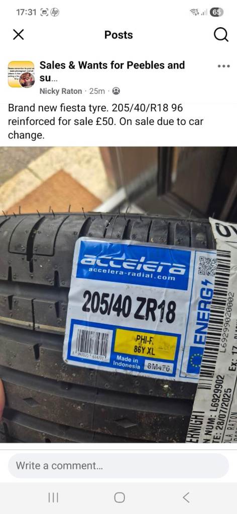Fiesta tyre