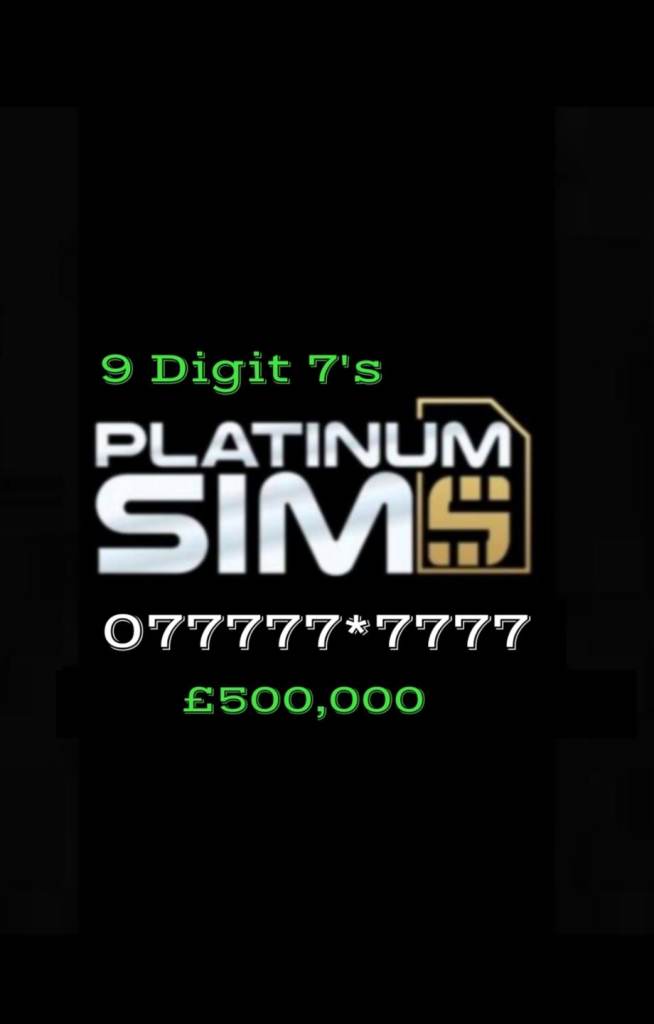 GOLD VIP MOBILE NUMBERS 077777*7777