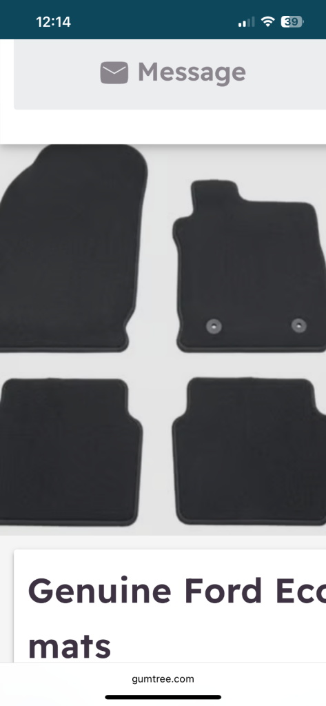 Genuine Ford Ecosport carpet mats 