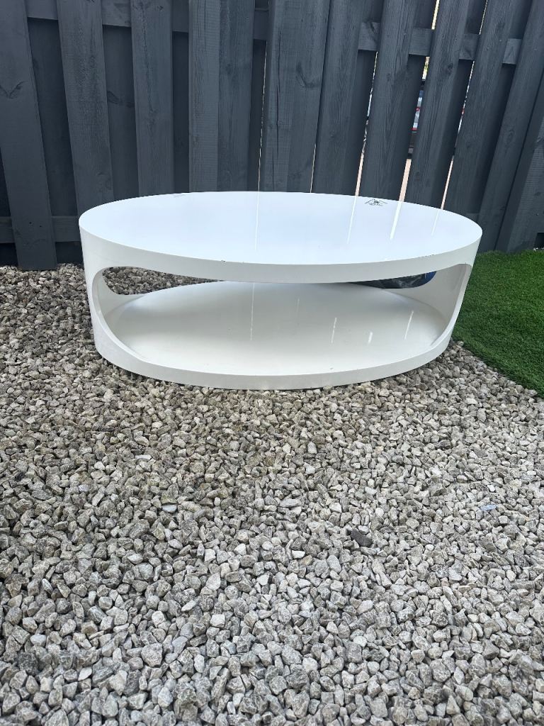 Dwell white tv unit 