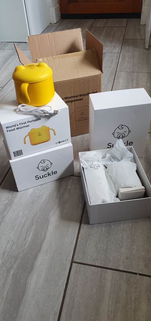 suckle portable warmer bundle + dispenser – complete set – brand new