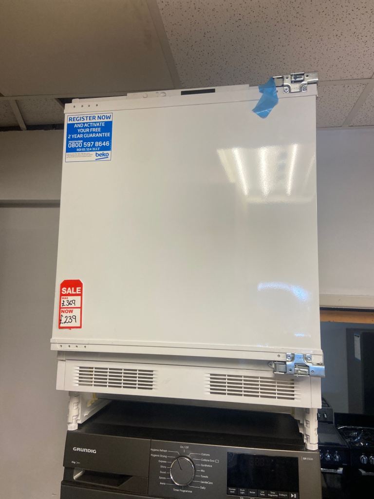 New Beko Integrated Under Counter Freezer - white 